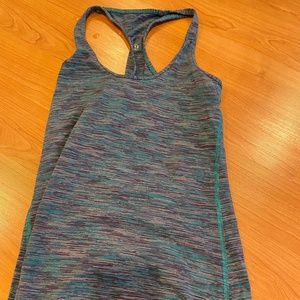 Blue Lulu Lemon workout tank